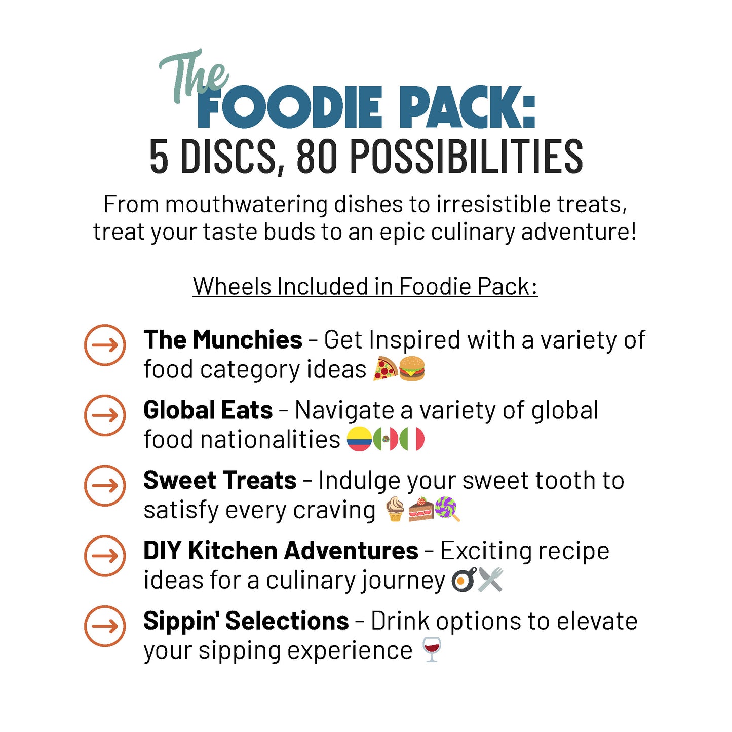 Foodie Pack (5 discs only)