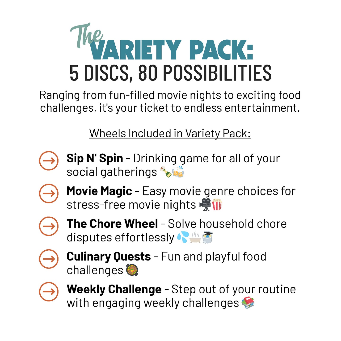 Variety Pack (5 discs only)